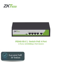 Switch PoE 4 Port ZKTeco PE042-55-C